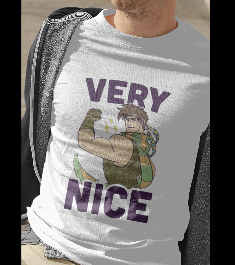 JoJo Very Nice Flex Pose Scarf Muscle T-Shirt