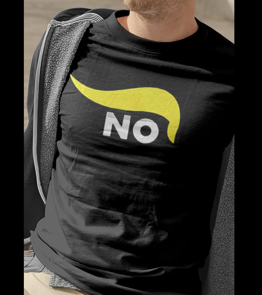 No One Wants To Fight For Israel With Iconic Yellow Hair Accentuating NO T-Shirt