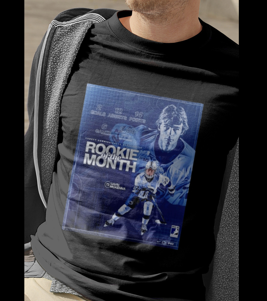 Rookie Of The Month Gavin McKenna 72 Penn State Nittany Lions Hockey Goals Assists Points T-Shirt