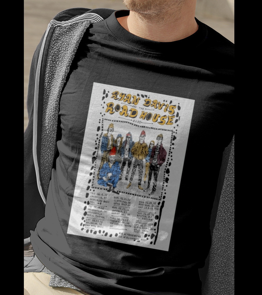 Ryan Davis Road House Band 2026 US Shows Tour Dates T-Shirt