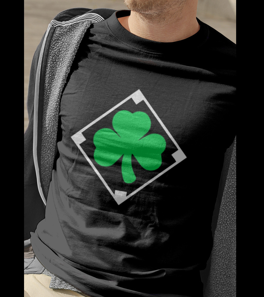 Shamrock Diamond Irish Licensed Clover T-Shirt