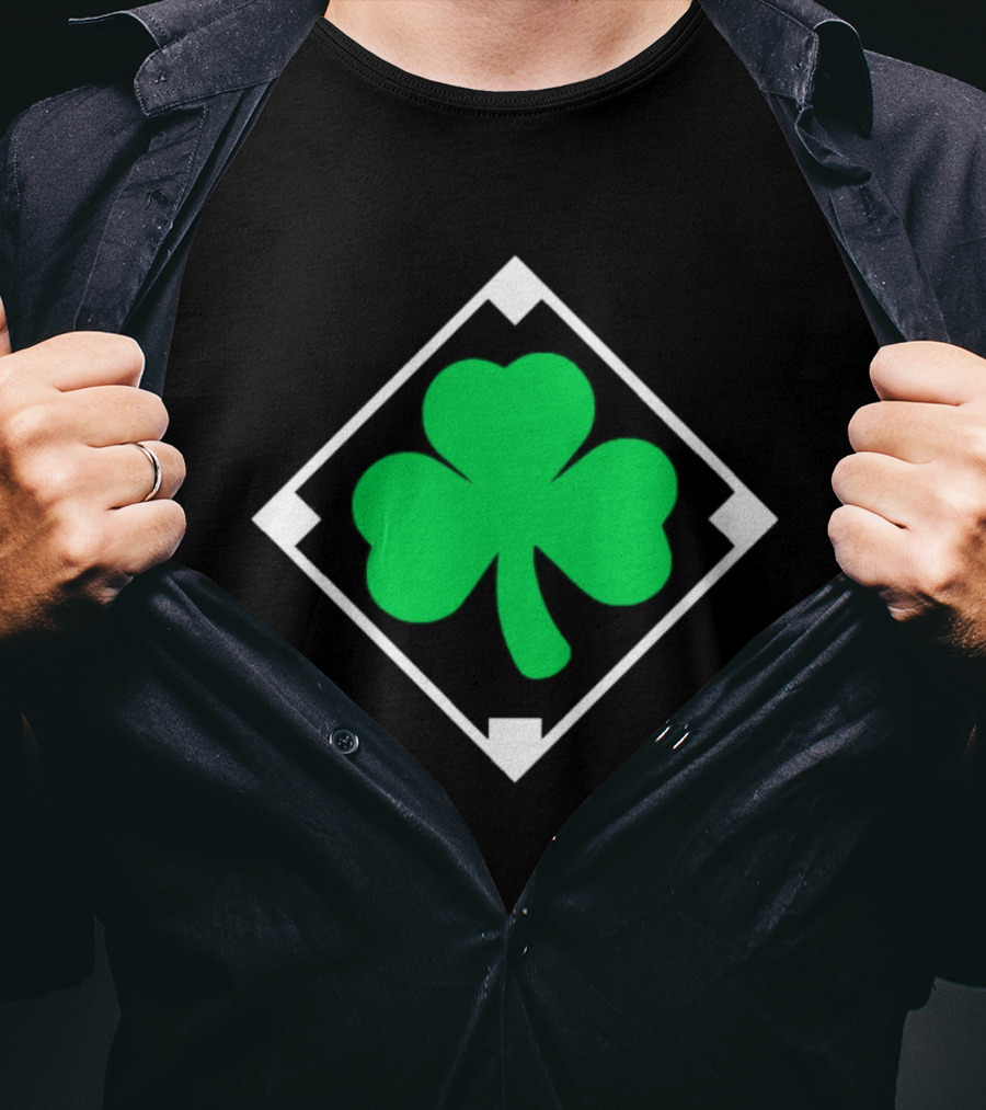 Shamrock Diamond Irish Licensed Clover T-Shirt