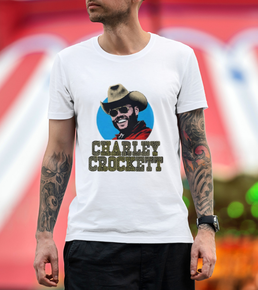 Charley Crockett Cowboy Hat Sunglasses Western T-Shirt