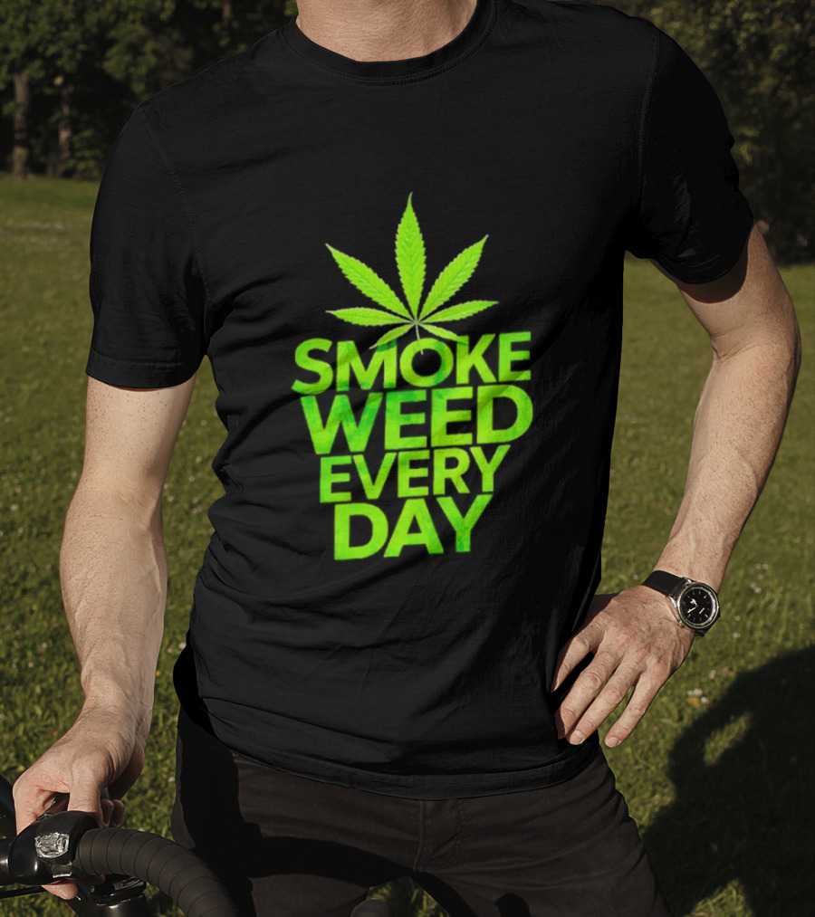 Smoke Weed Every Day Cannabis For Sale Ships Free Leaf T-Shirt