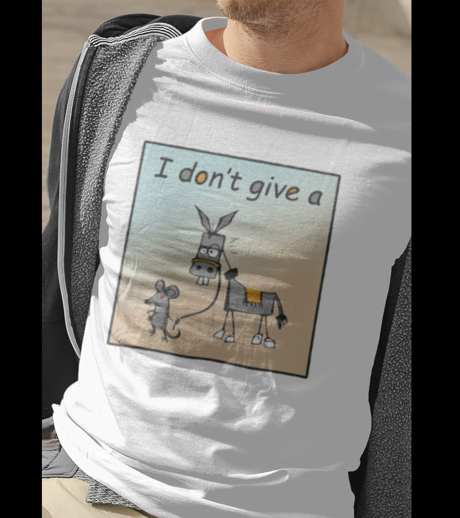 I Don't Give A Rat's Ass Donkey And Mouse Humor T-Shirt