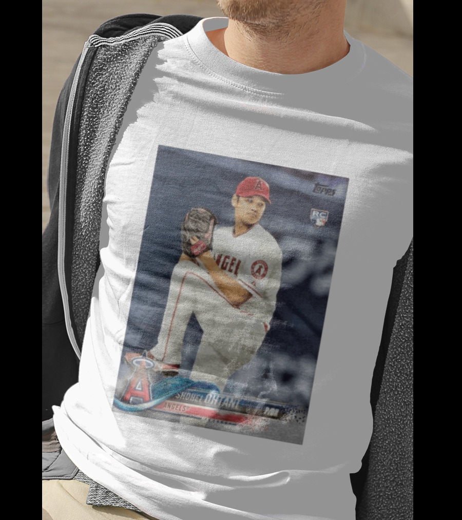 Topps Los Angeles Angels Shohei Ohtani RC Rookie Card T-Shirt