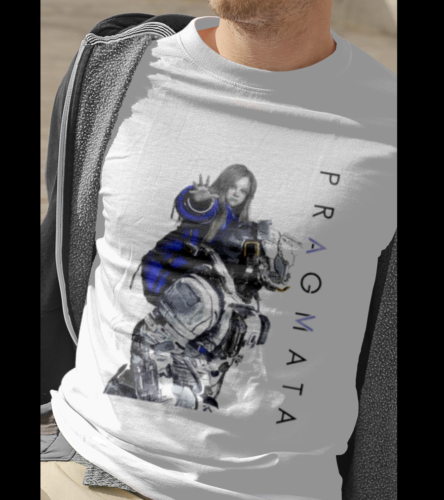 PRAGMATA Character Holding Space Explorer Scene T-Shirt