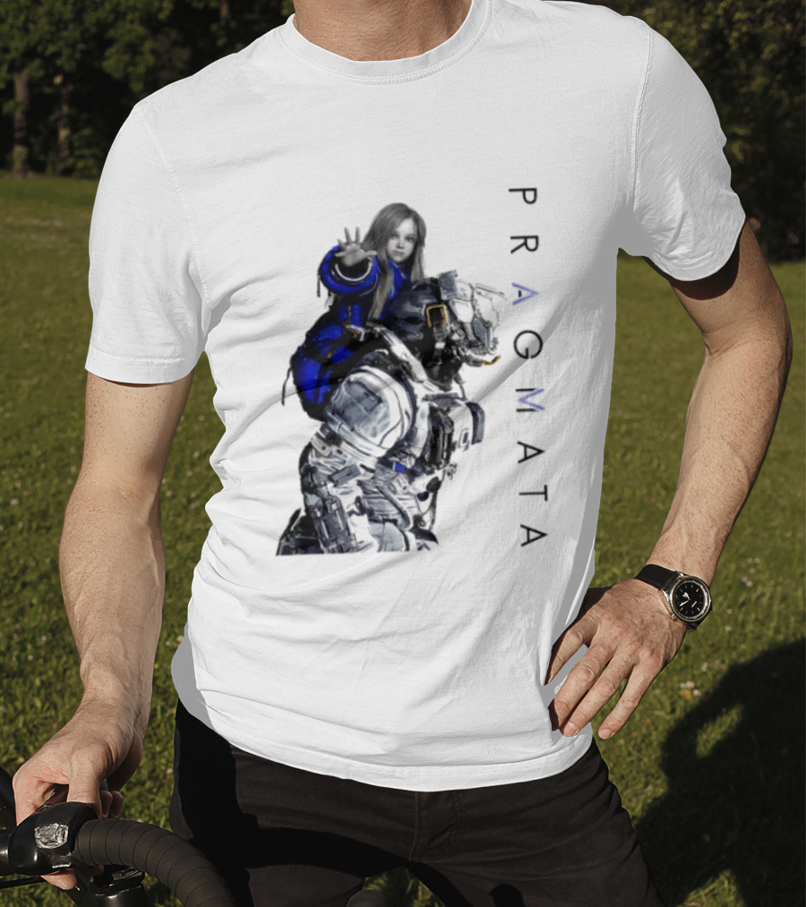 PRAGMATA Character Holding Space Explorer Scene T-Shirt
