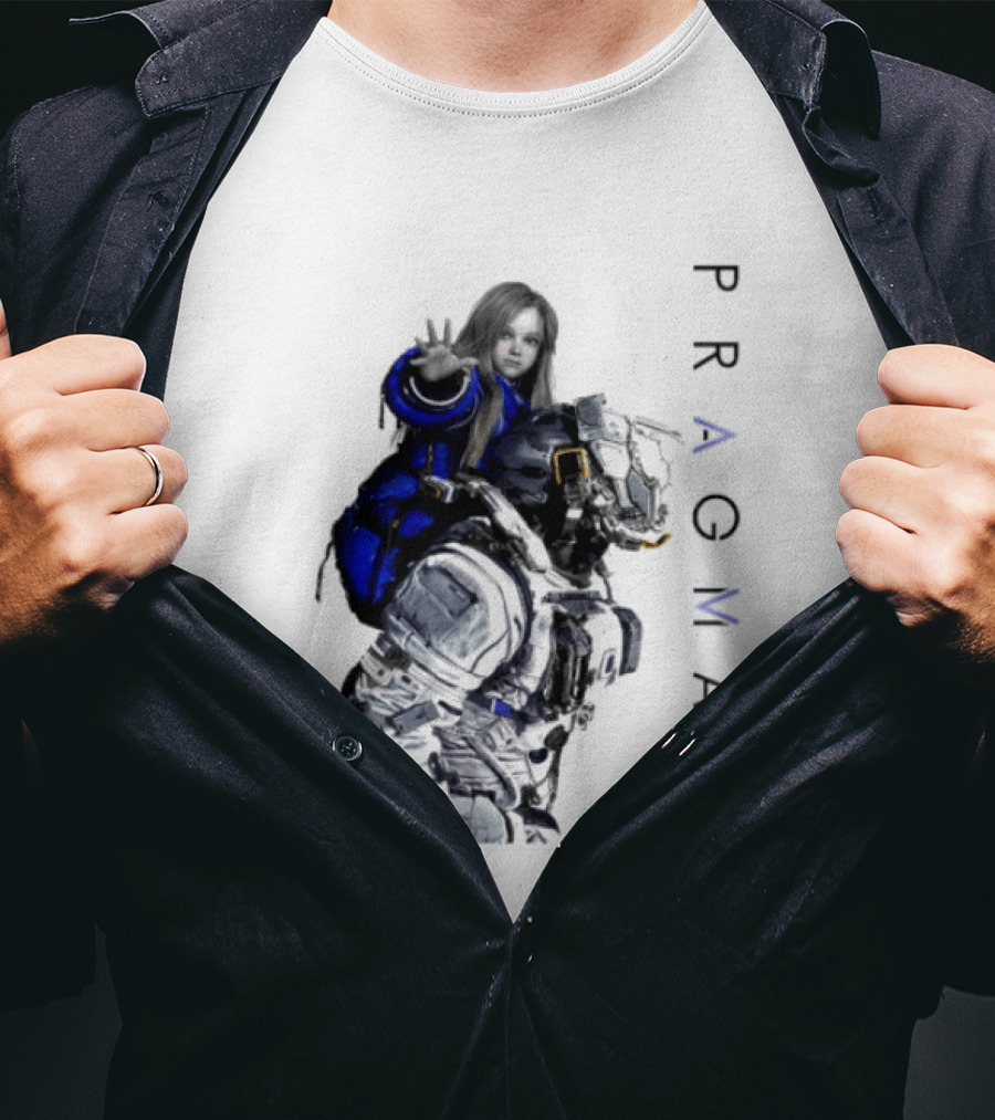 PRAGMATA Character Holding Space Explorer Scene T-Shirt