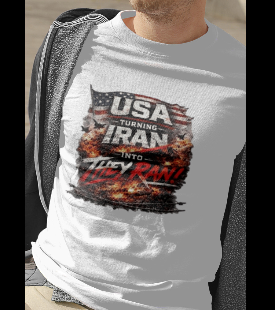 USA Turning Iran Into They Ran T-Shirt