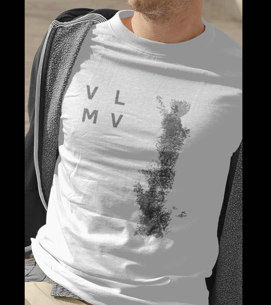 Vlmv There Will Come Soft Rains Abstract Monochrome T-Shirt