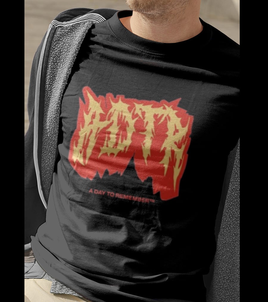 Adtr A Day To Remember Resentment Vintage Flame Lettering T-Shirt