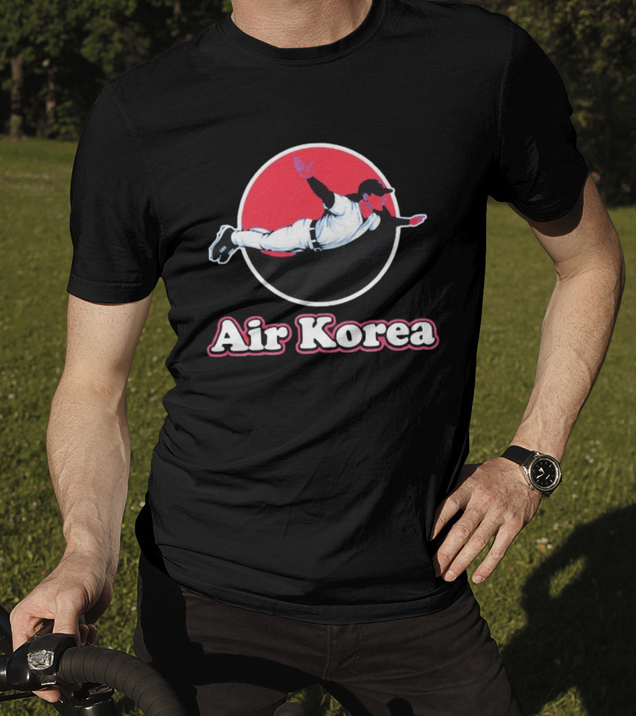 Air Korea Flying High World Baseball Classic Player Black And White T-Shirt