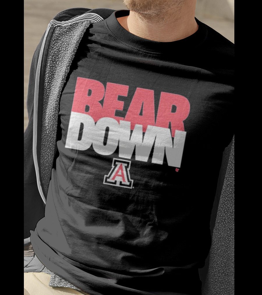 Bear Down Arizona Wildcats Logo Block A T-Shirt