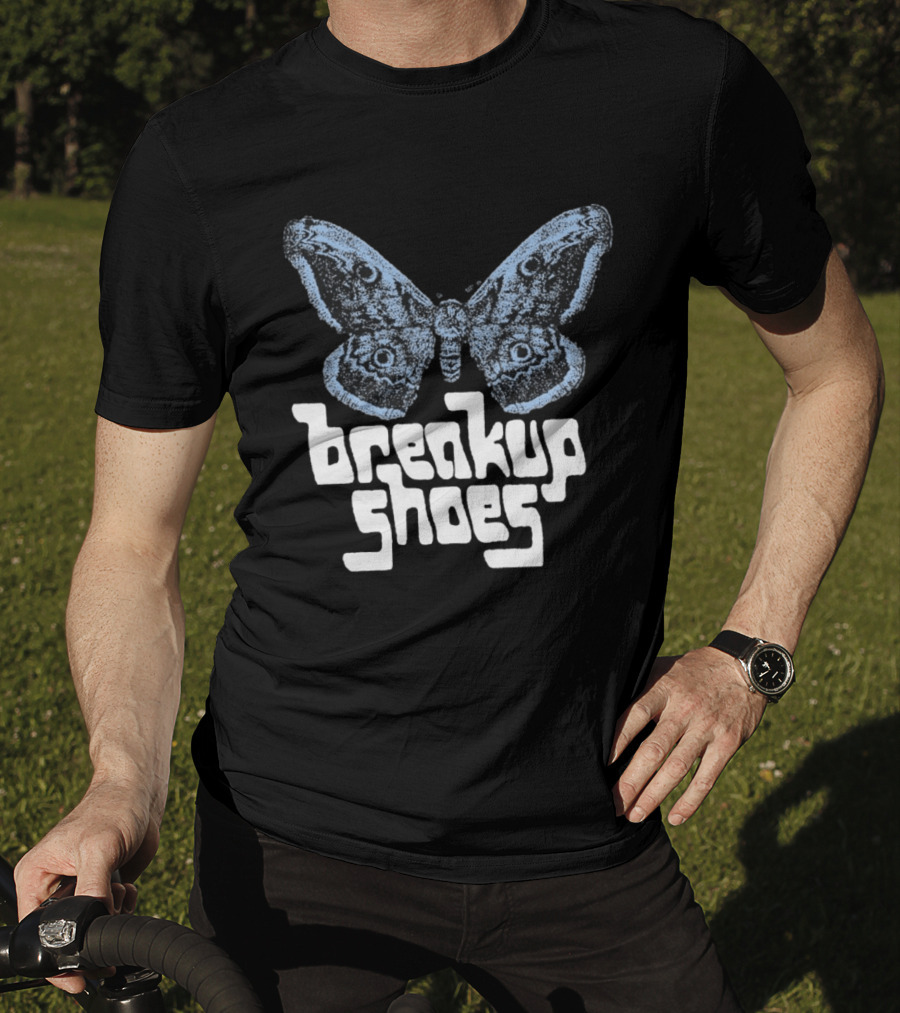 Breakup Shoes Blue Black Moth T-Shirt