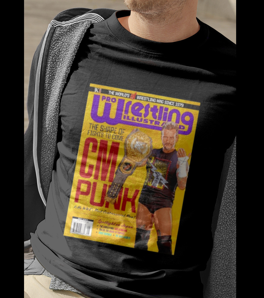 Pro Wrestling Illustrated CM Punk WWE's Most Controversial Man Spotlight On Japan T-Shirt