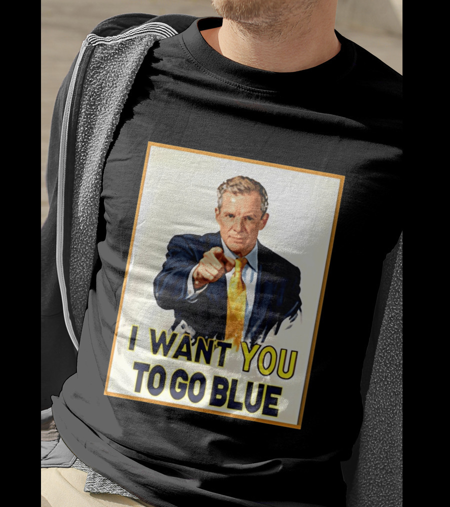 Dusty May I Want You To Go Blue Michigan Wolverines Basketball T-Shirt