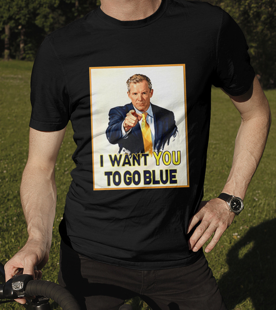 Dusty May I Want You To Go Blue Michigan Wolverines Basketball T-Shirt