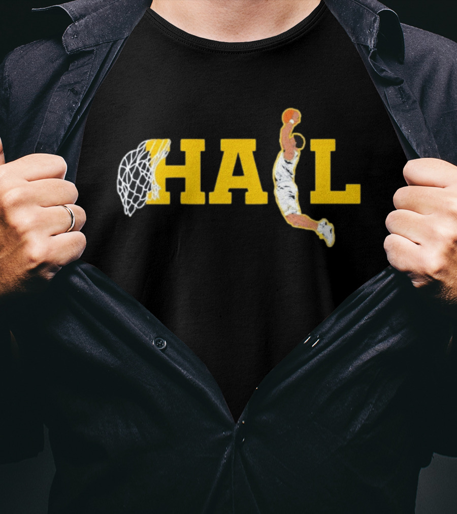 Hail Slam Dunk Michigan Wolverines Yaxel Basketball T-Shirt