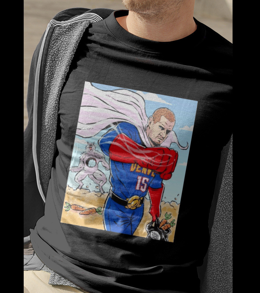 Joker Nikola Jokić Superhero Denver 15 Defeats Wolves 56 Points Carrot Power T-Shirt