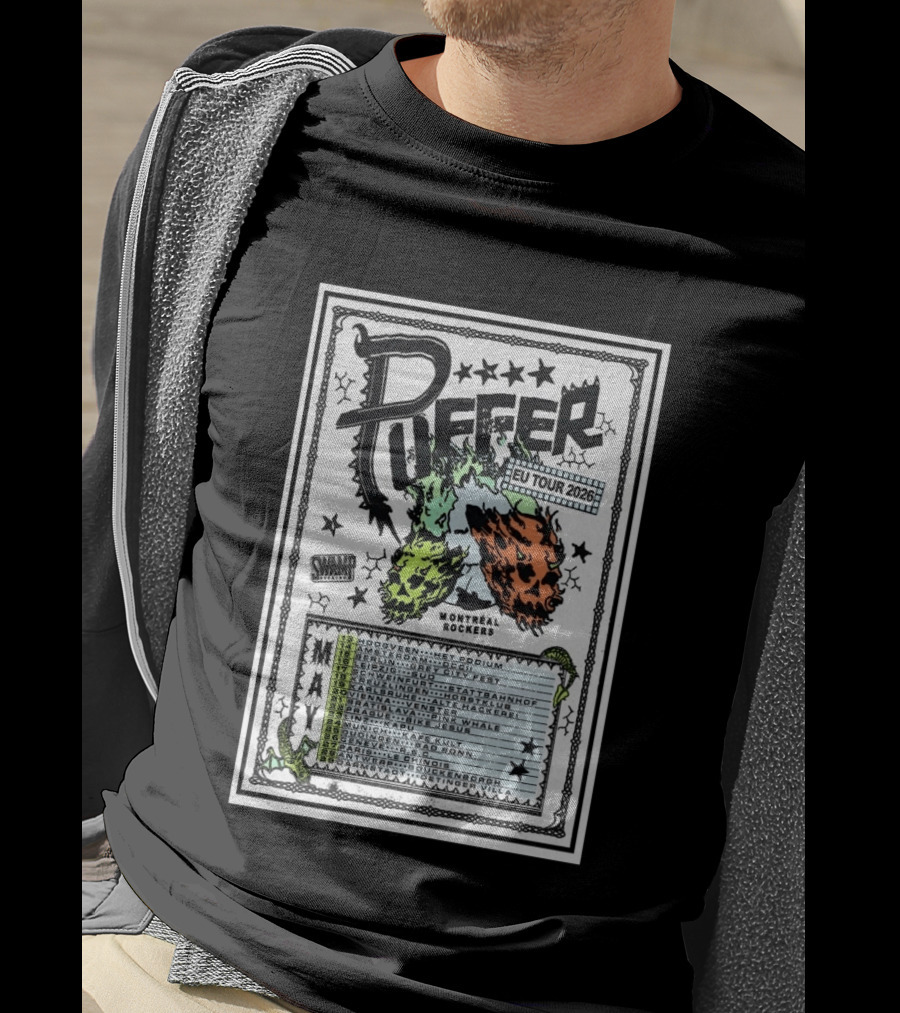 Puffer EU Tour 2026 Montréal Rockers May Dates And Venues T-Shirt