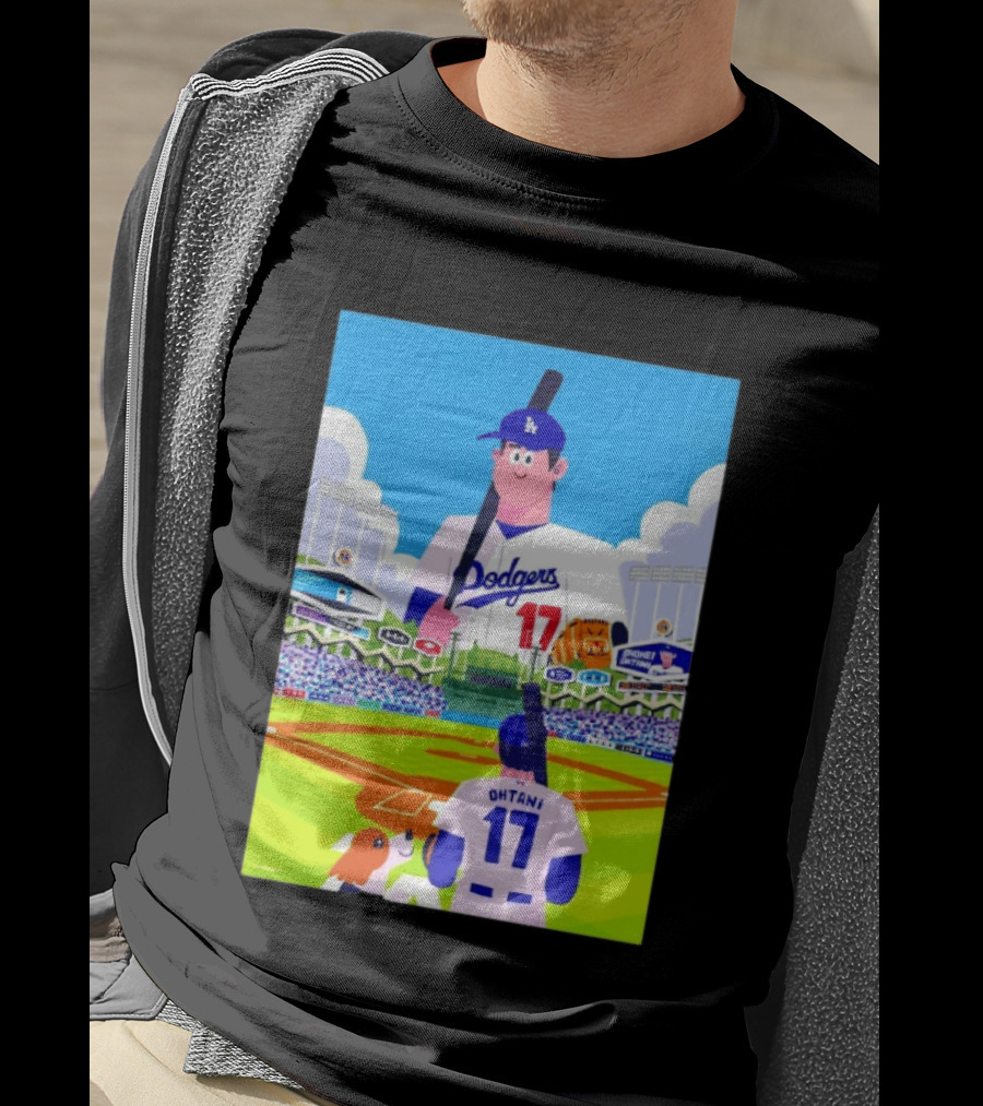 Shohei Ohtani Massive Los Angeles Dodgers 2026 World Baseball Classic Stadium Scene T-Shirt