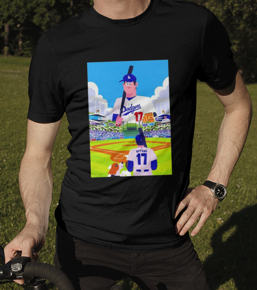 Shohei Ohtani Massive Los Angeles Dodgers 2026 World Baseball Classic Stadium Scene T-Shirt