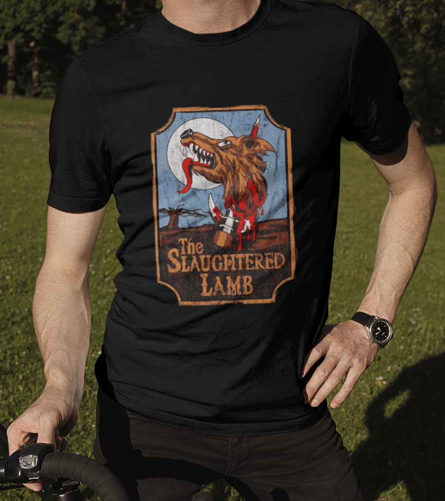The Slaughtered Lamb Werewolf Moon Vintage Horror T-Shirt