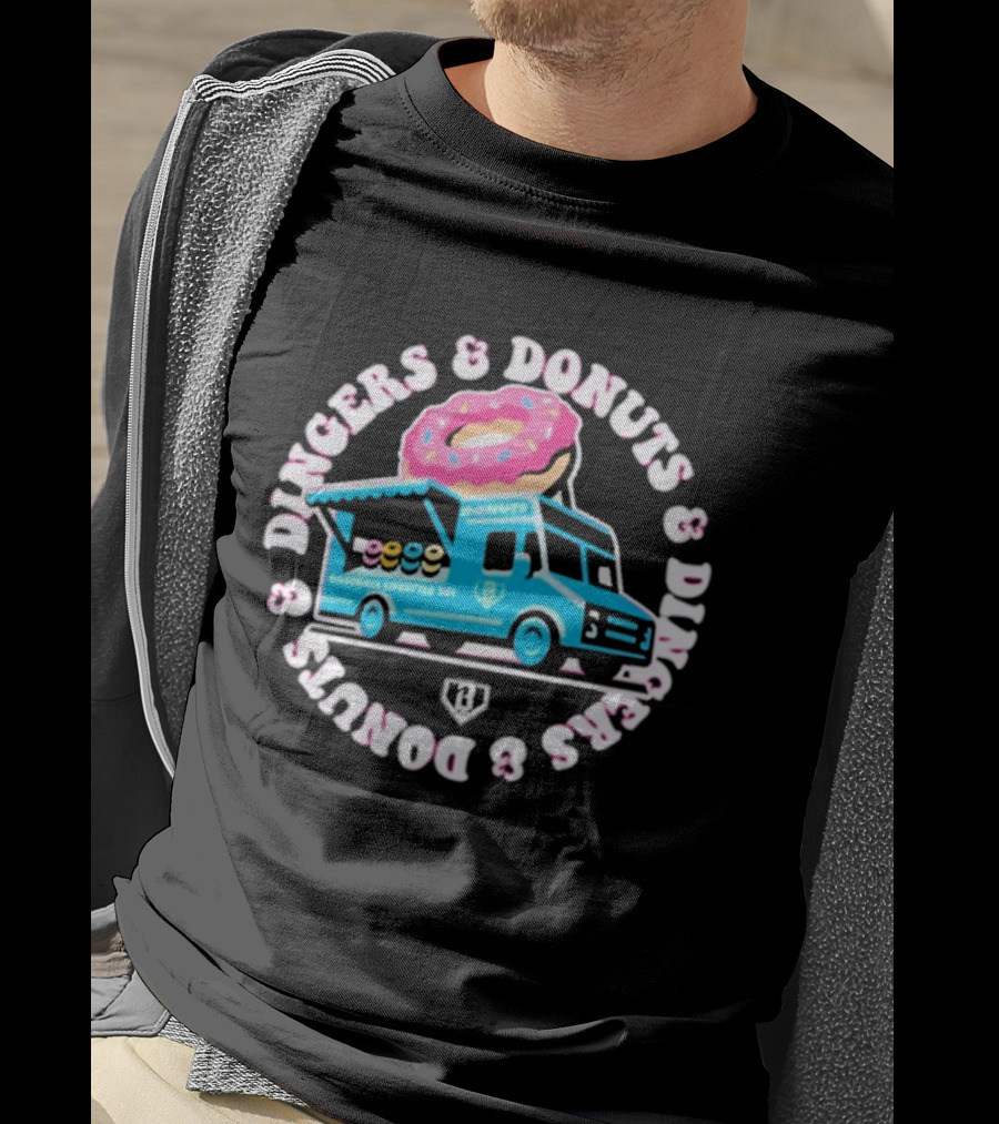 Baseball Lifestyle 101 Dingers And Donuts Youth Donut Truck T-Shirt