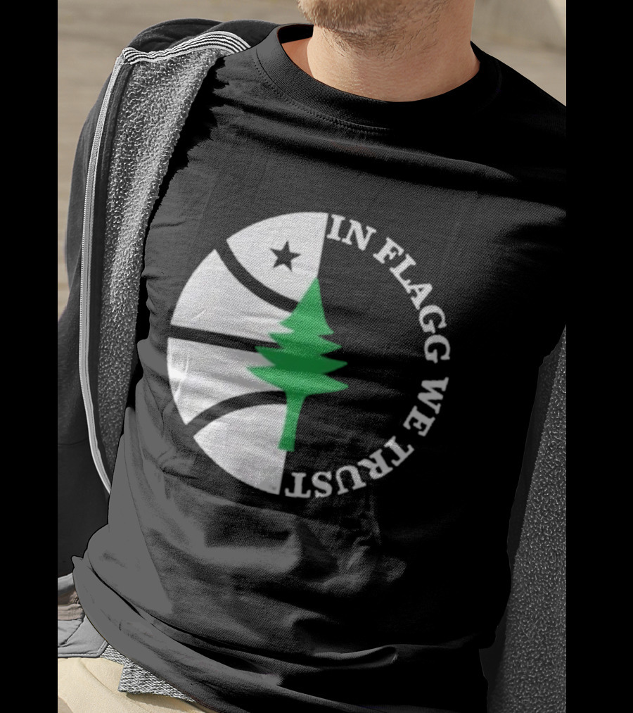 In Flagg We Trust Dallas Mavericks Pine Tree Basketball Star T-Shirt