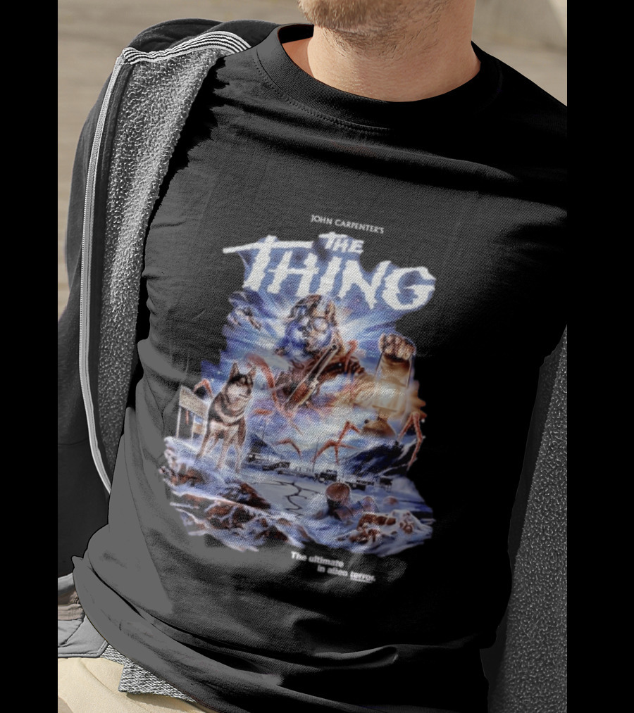 John Carpenter's The Thing The Ultimate In Alien Terror Retro Horror Movie T-Shirt