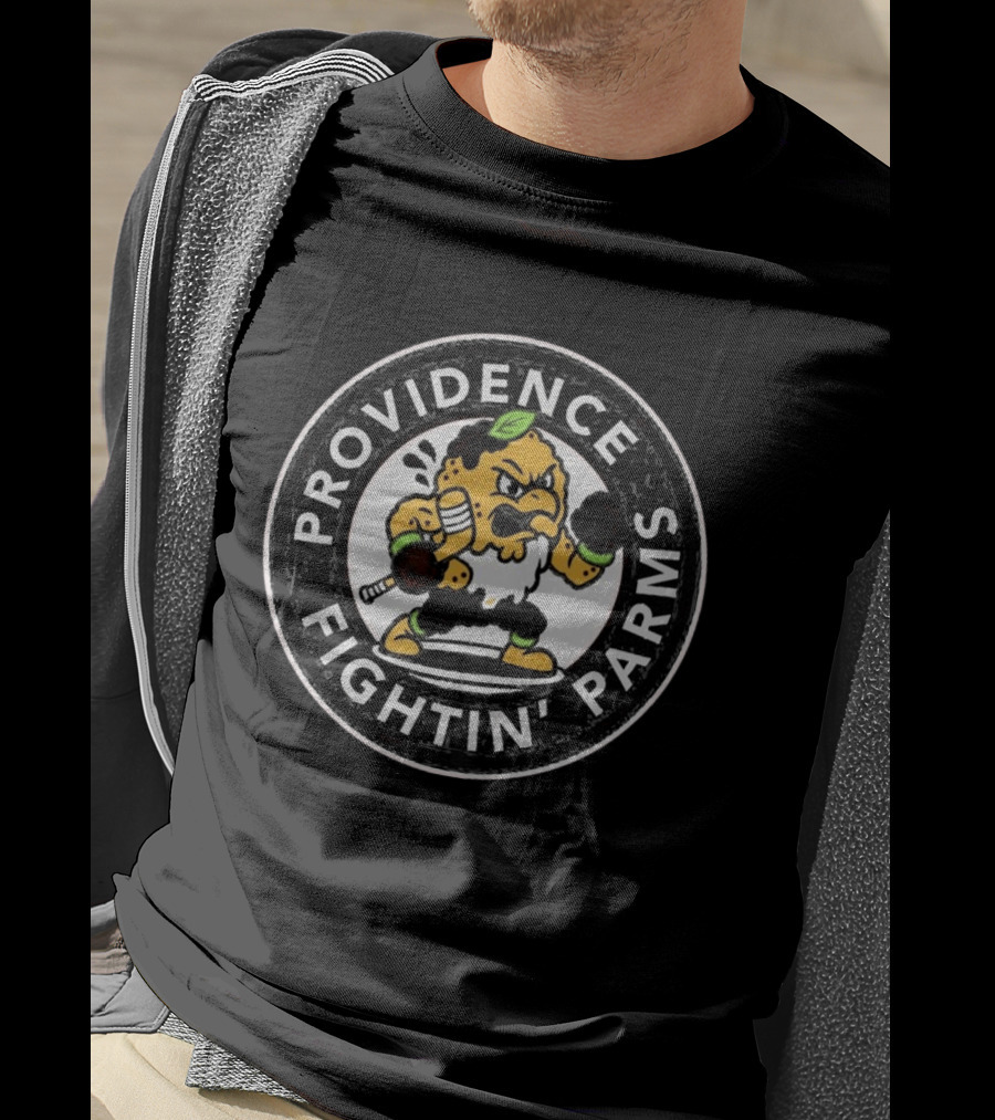 Providence Bruins Fightin' Parms Vintage Cartoon T-Shirt