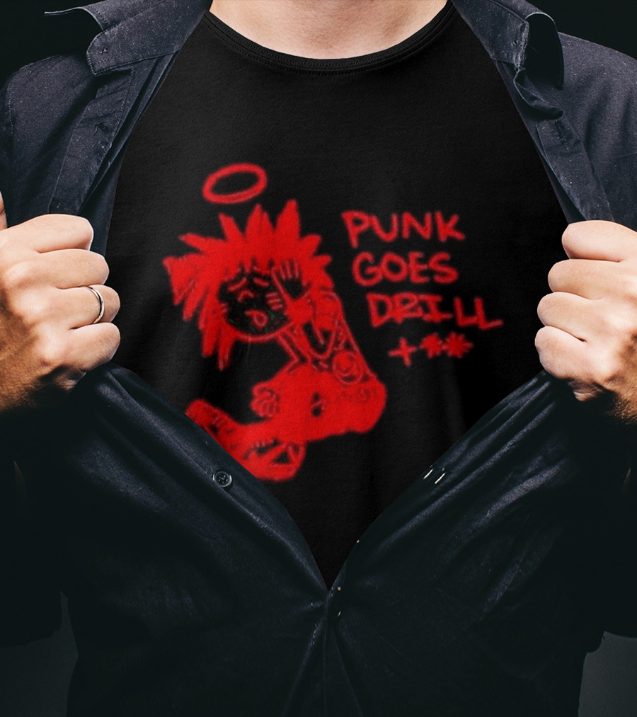 Punk Goes Drill Rocnation Anniversary Halo Cartoon T-Shirt