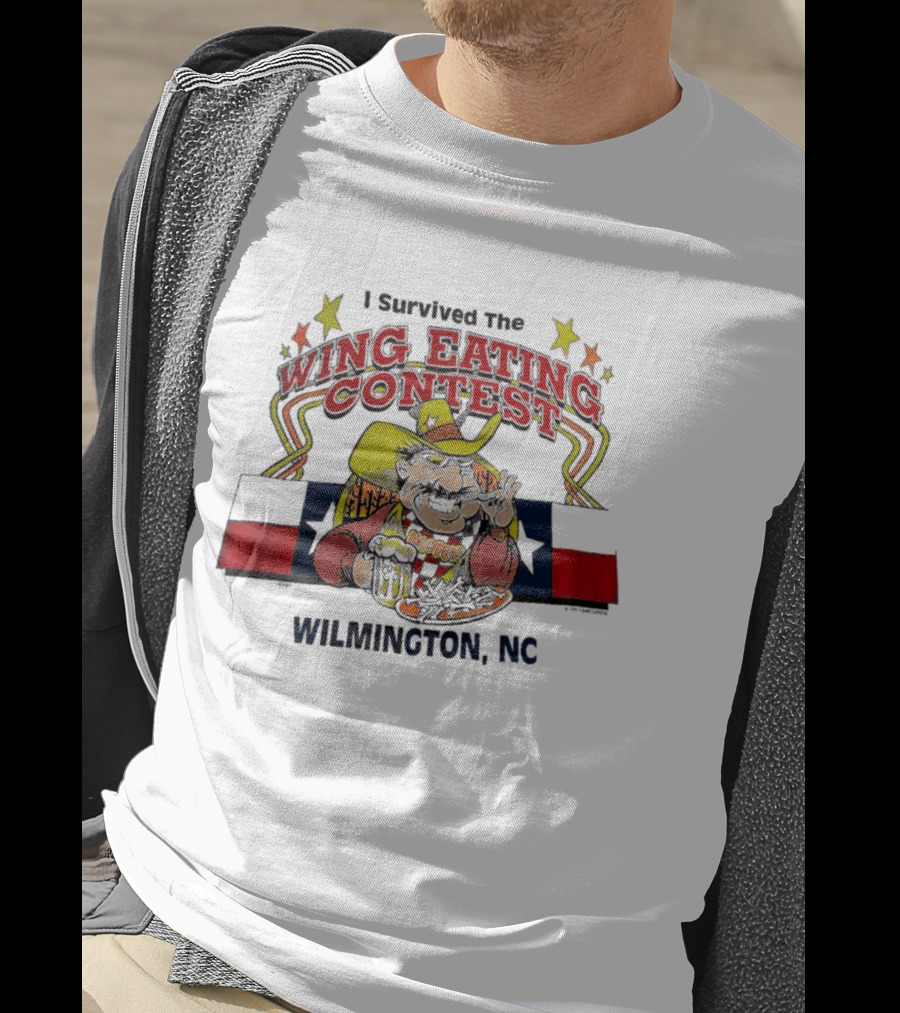 I Survived The Wing Eating Contest Wilmington NC Hooters Cowboy T-Shirt