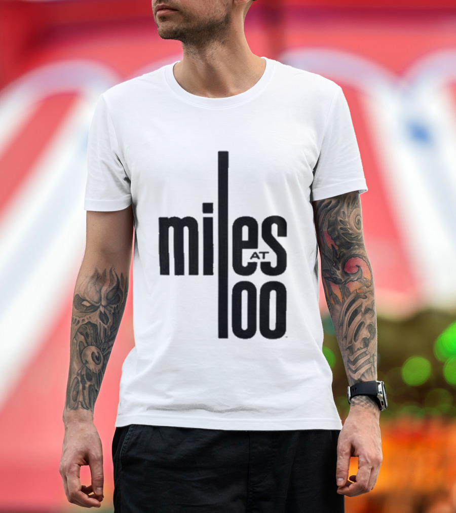 Miles Davis Miles At 100 Black T-Shirt