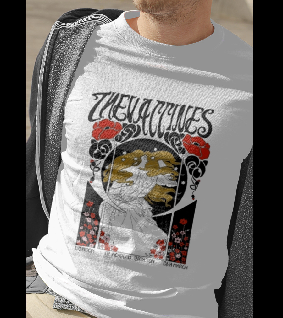 The Vaccines March 13 2026 London Alphonse Mucha T-Shirt