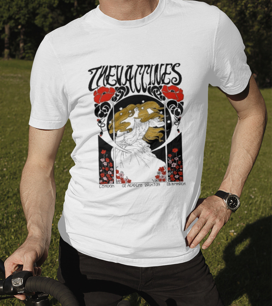 The Vaccines March 13 2026 London Alphonse Mucha T-Shirt