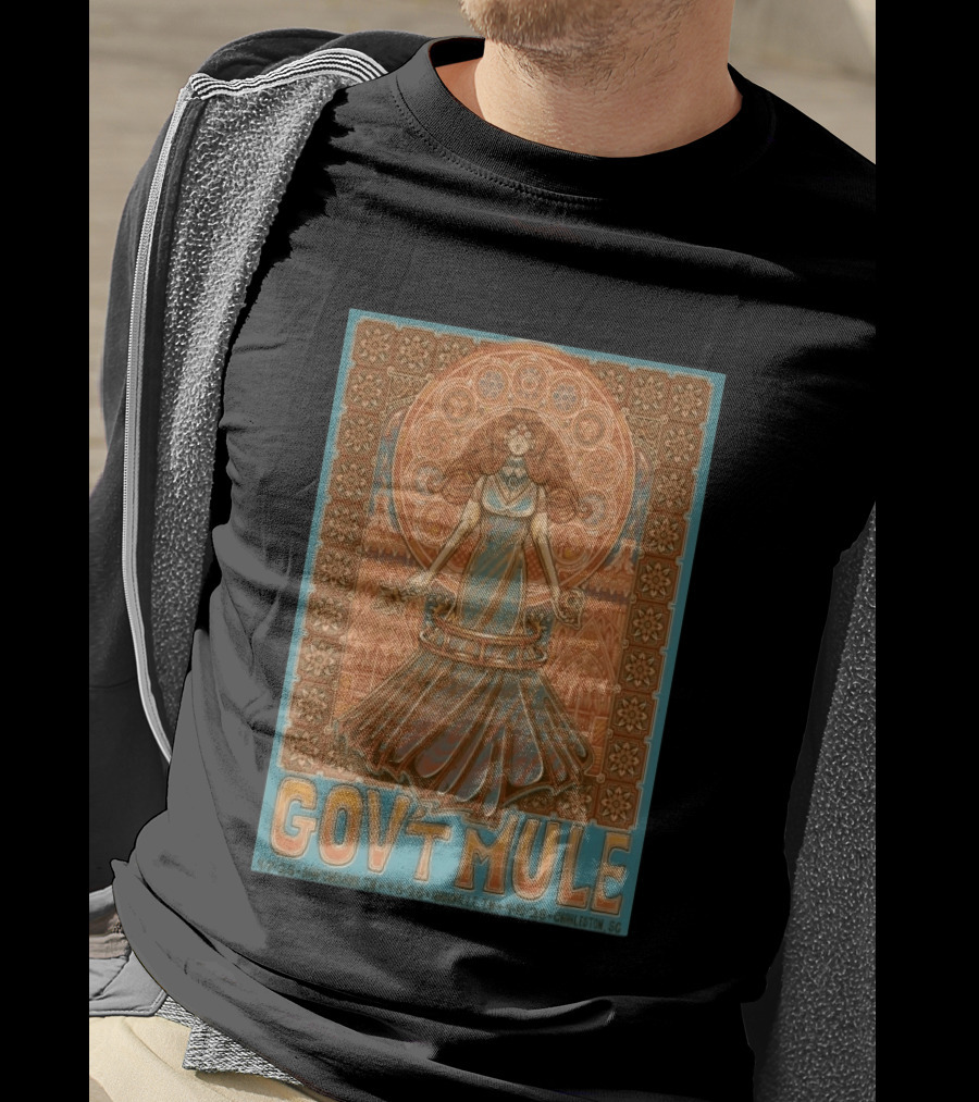 Gov't Mule Nashville IN Apr 8 2026 Psychedelic Art Nouveau Music Event T-Shirt