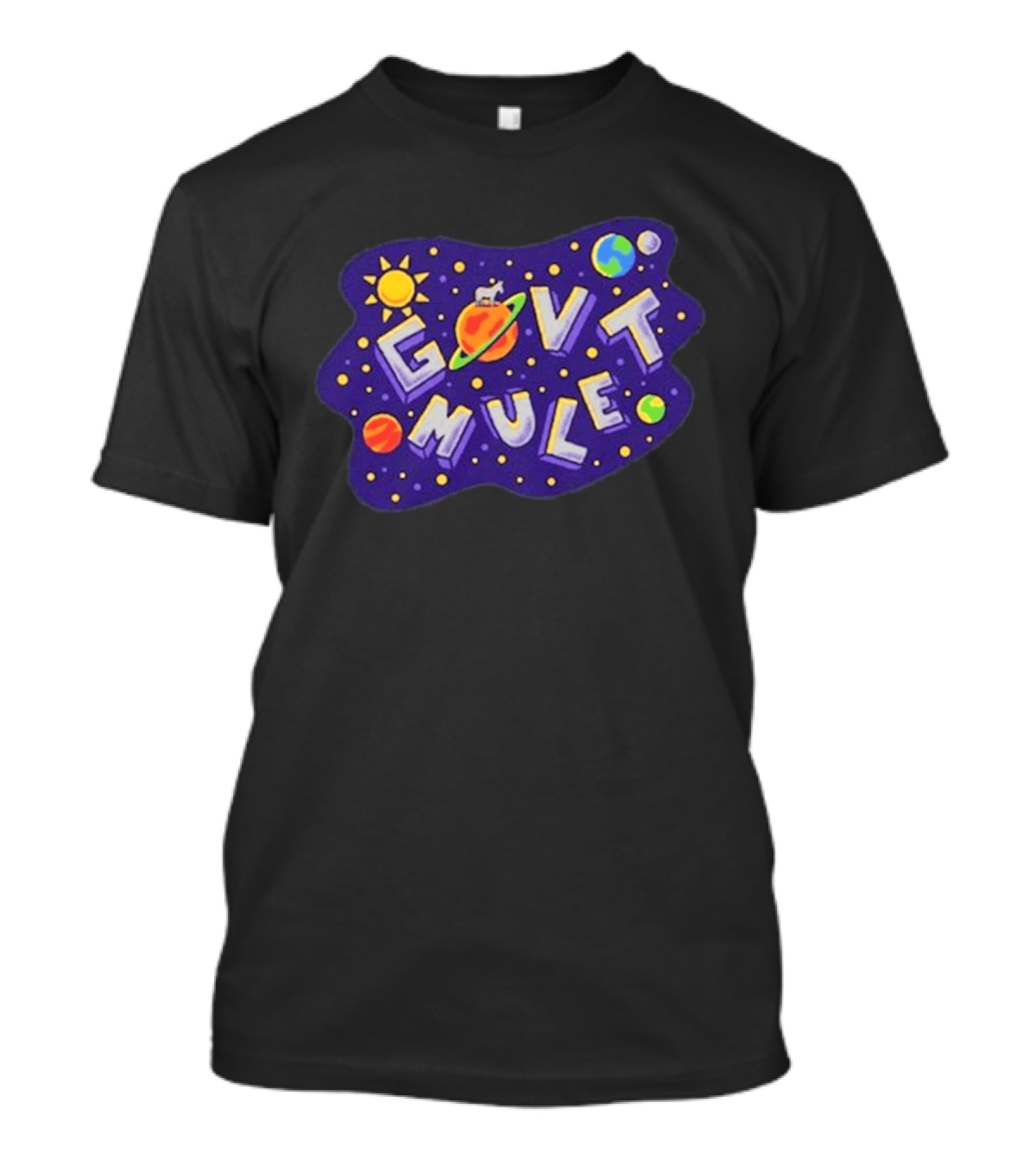 Gov't Mule Space Theme Spring Tour 2026 Solar System Planets T-Shirt