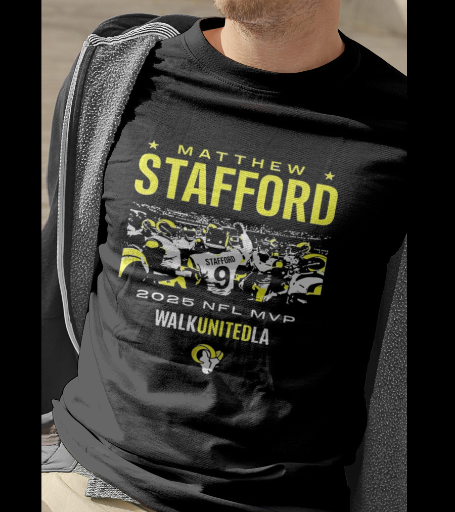 Matthew Stafford 2025 NFL MVP WalkUnitedLA Los Angeles Rams T-Shirt