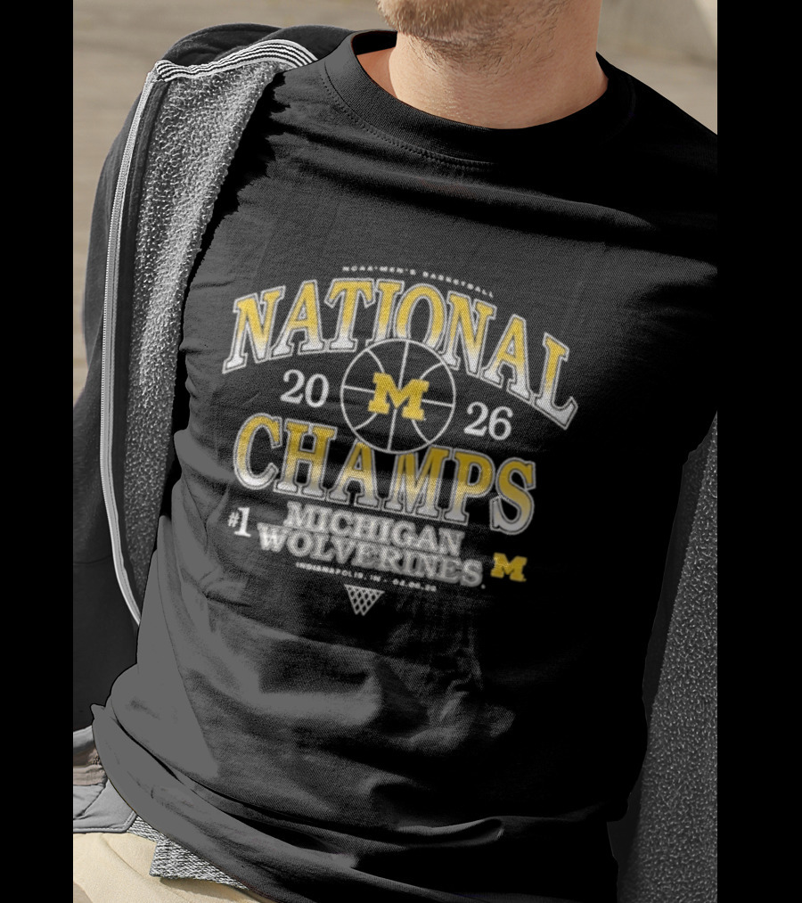 Michigan Wolverines National Champs Basketball 2026 #1 T-Shirt