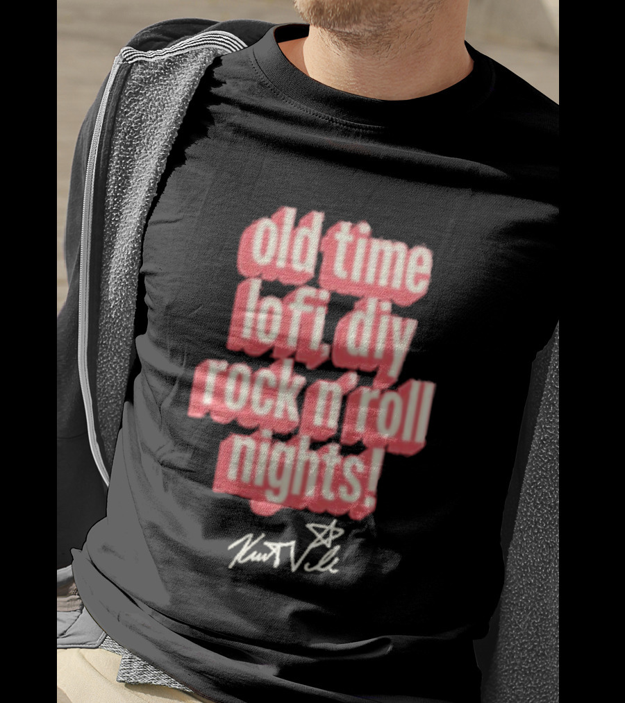 Old Time Lofi DIY Rock N'Roll Nights Kurt Vile T-Shirt