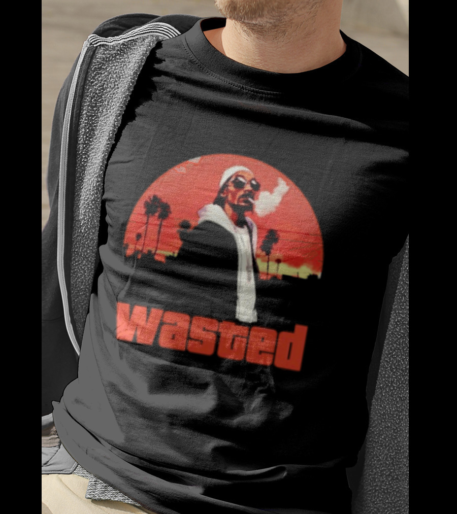 Wasted Sunset Palm Trees Snoop Dogg T-Shirt