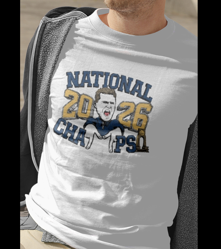 Michigan Wolverines National Champs 2026 Coach Trophy T-Shirt
