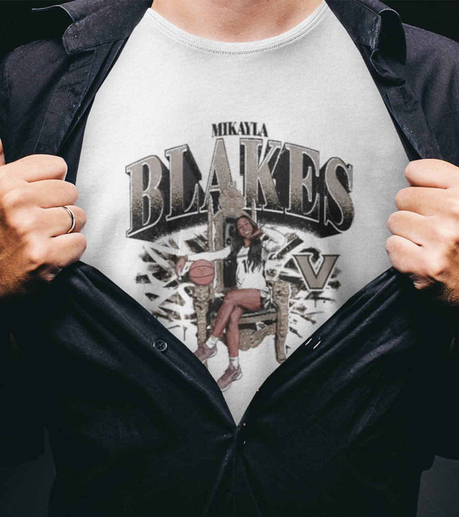 Mikayla Blakes Vanderbilt Commodores Basketball Vintage 90s T-Shirt