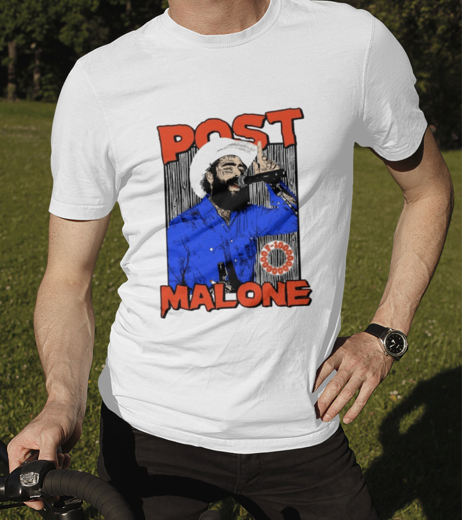 Post Malone Western Cowboy Singer Music Performance T-Shirt