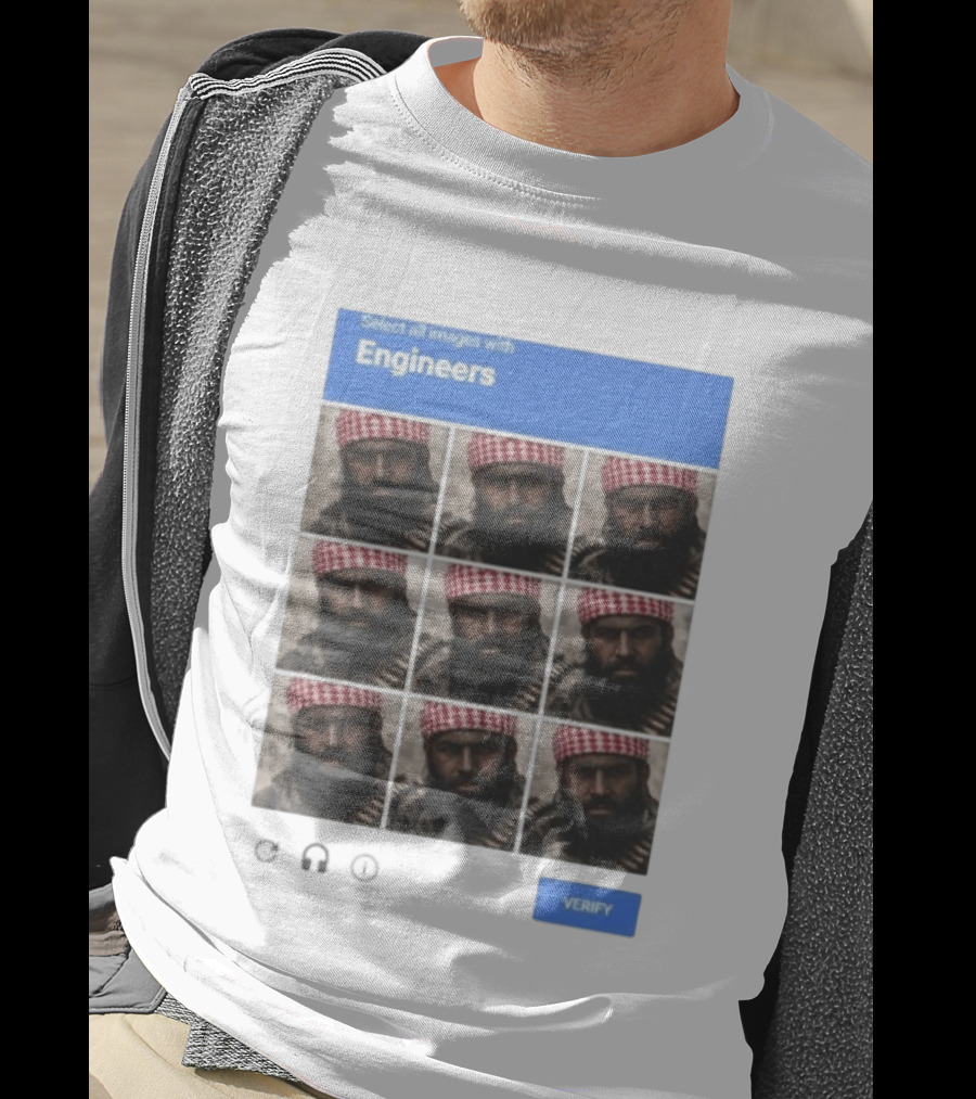 Select All Images With Engineers Captcha Meme Verify T-Shirt
