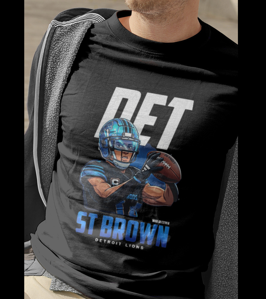 DET St Brown Detroit Lions Football T-Shirt