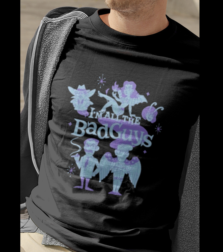 Dropout I'm All The Bad Guys Cartoon Villains Smoking And Capes T-Shirt