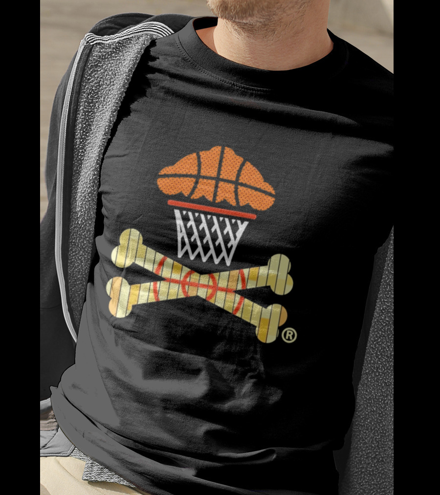 Johnny Cupcakes Women's Boxy Basketball Cupcake Crossbones T-Shirt